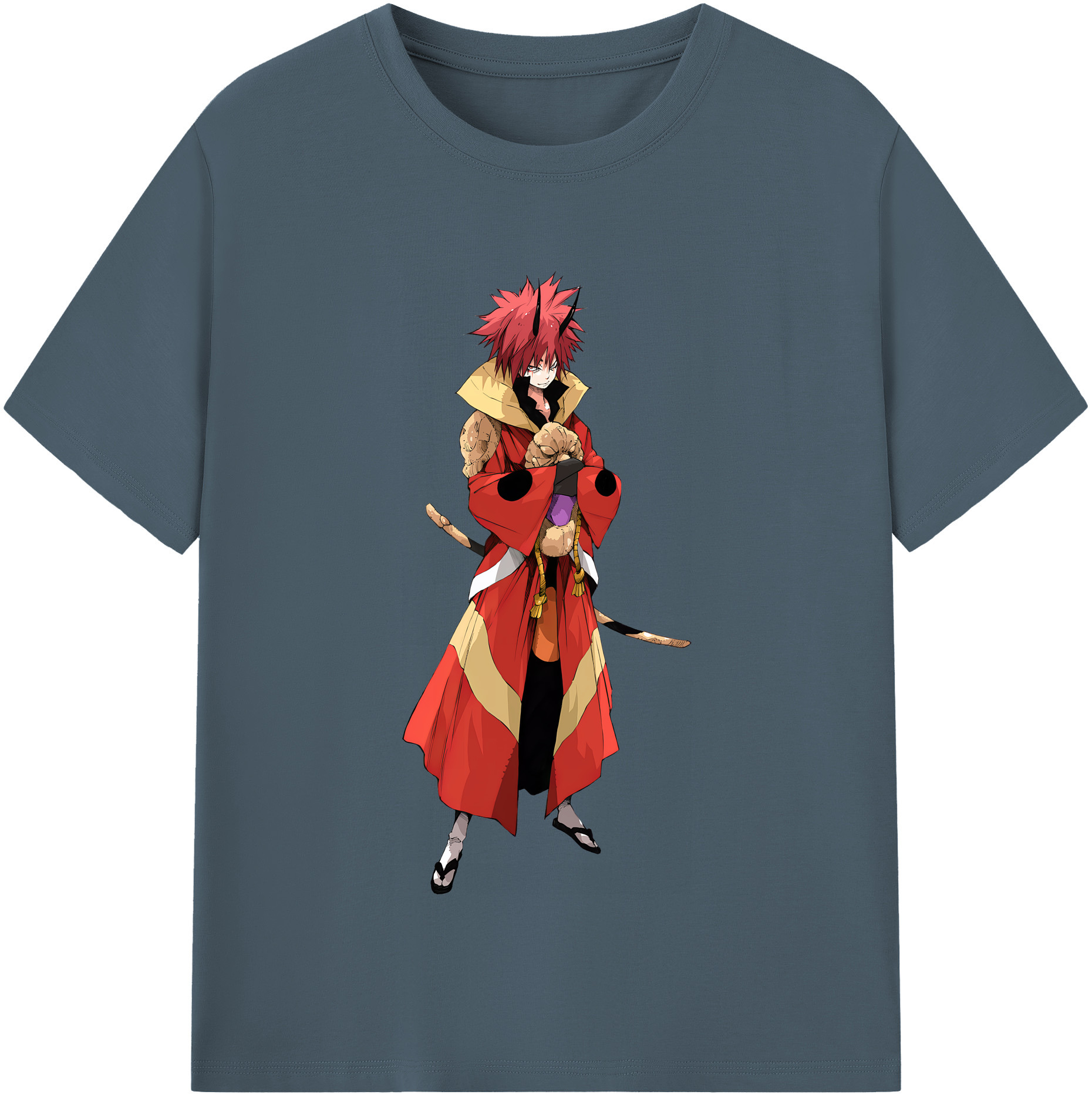 （画像用） 転スラ Regarding Reincarnated to Slime 綿100％半袖Tシャツ（フロントプリント）